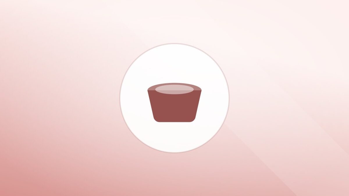Illustration of a food bowl on a warm background