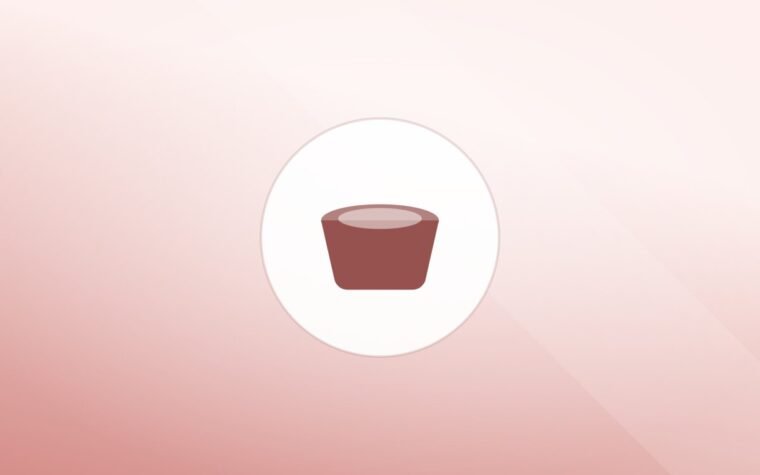 Illustration of a food bowl on a warm background