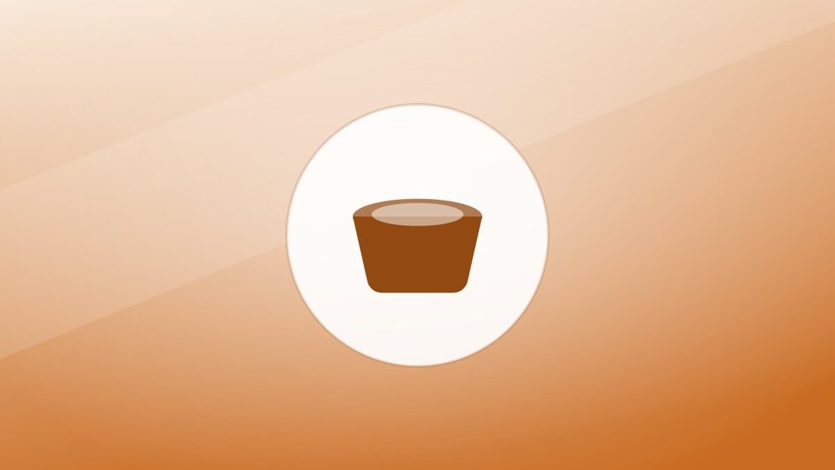 Illustration of a food bowl on a warm background