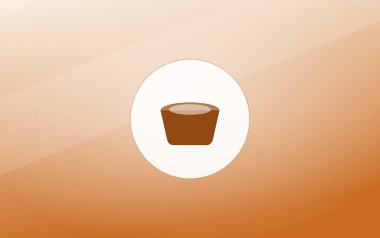 Illustration of a food bowl on a warm background