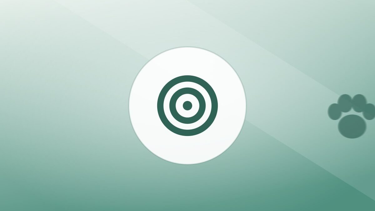 Illustration of a training target on a warm background
