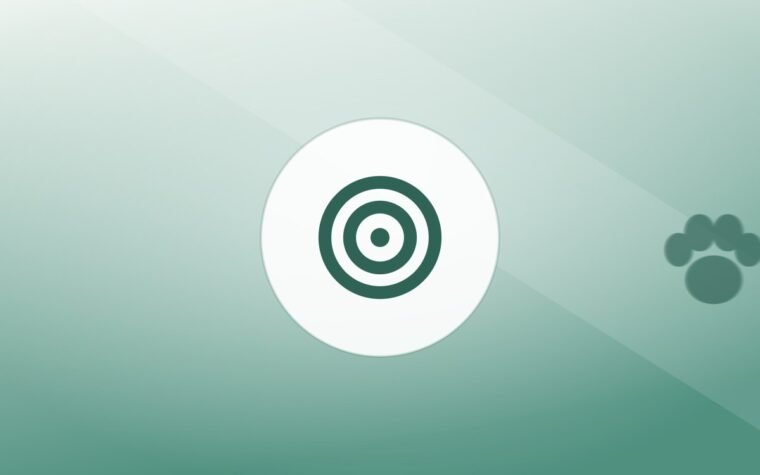Illustration of a training target on a warm background