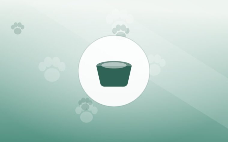 Illustration of a food bowl on a warm background