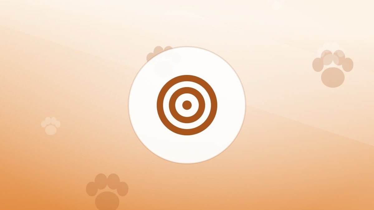 Illustration of a training target on a warm background