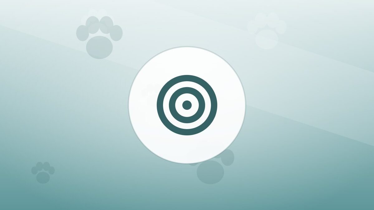 Illustration of a training target on a warm background