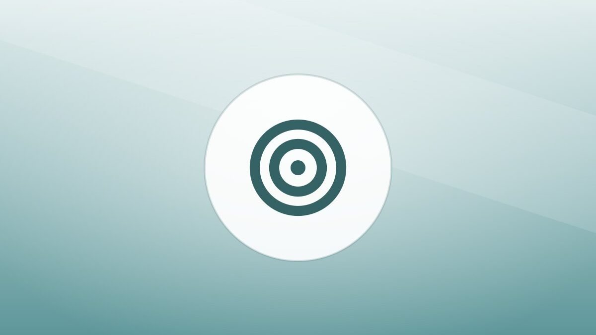 Illustration of a training target on a warm background