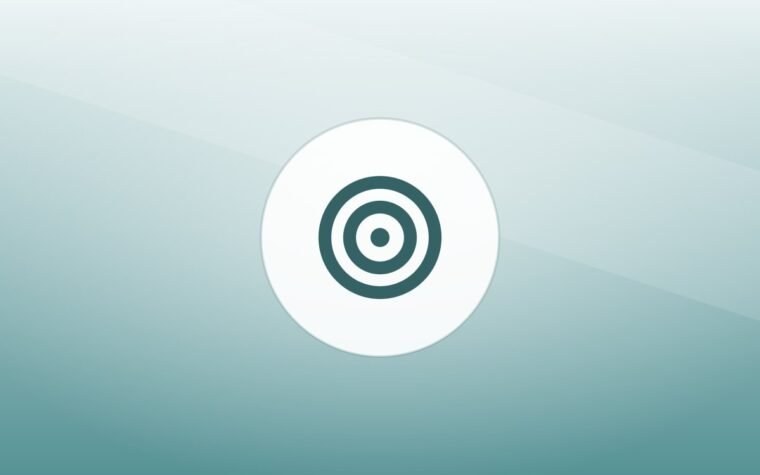 Illustration of a training target on a warm background