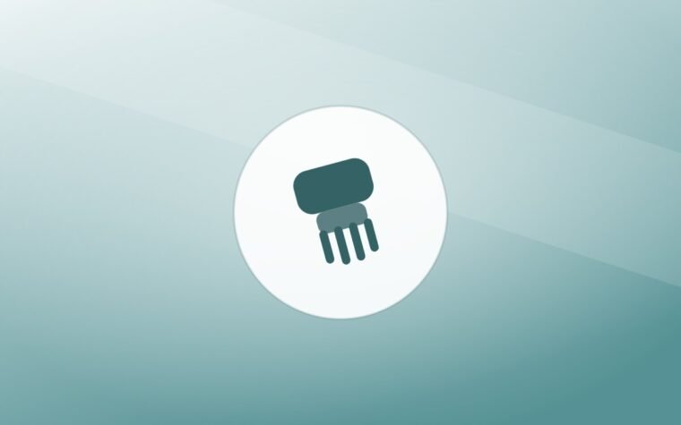 Illustration of a grooming brush on a warm background