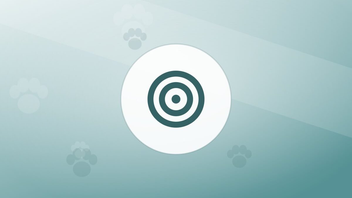 Illustration of a training target on a warm background