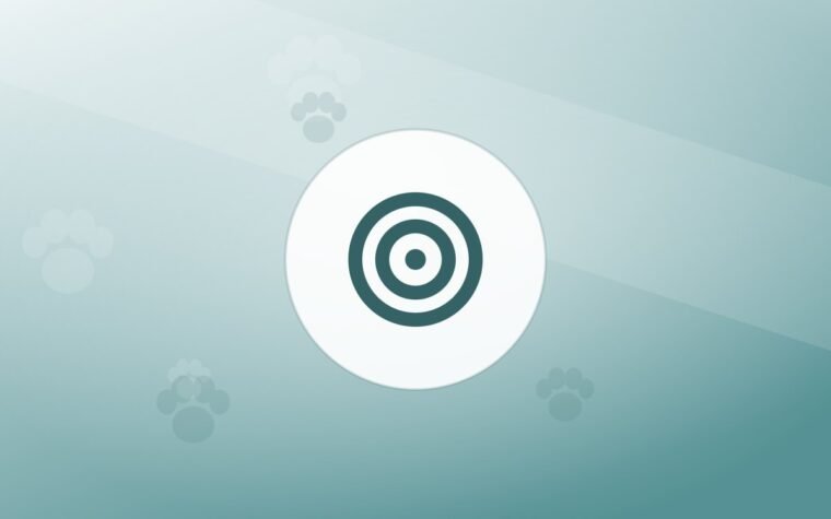 Illustration of a training target on a warm background