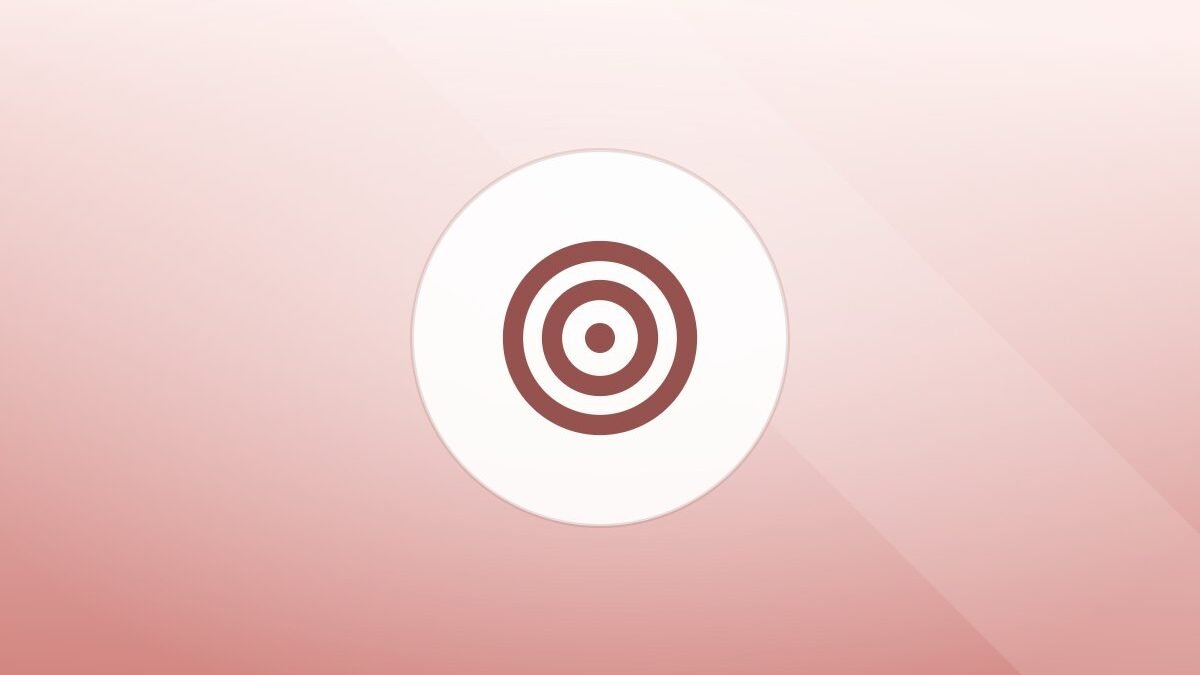 Illustration of a training target on a warm background