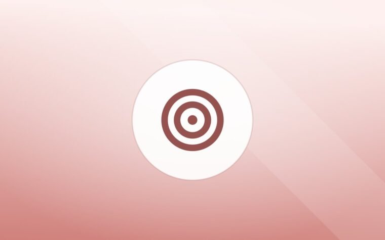 Illustration of a training target on a warm background