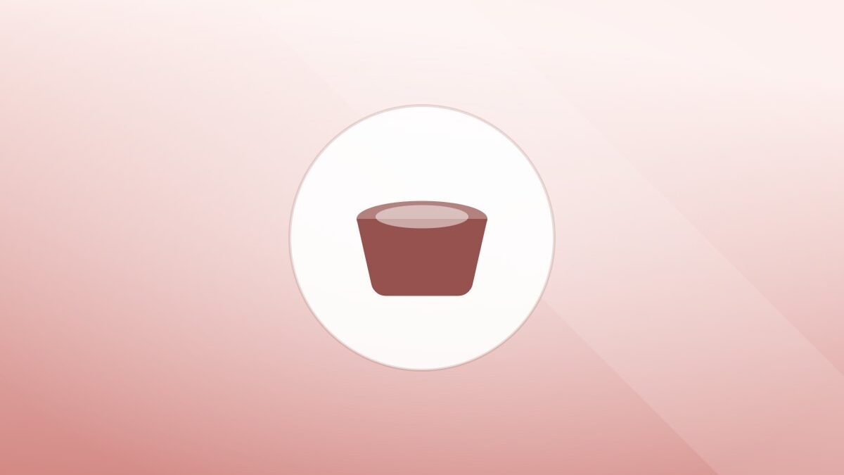 Illustration of a food bowl on a warm background
