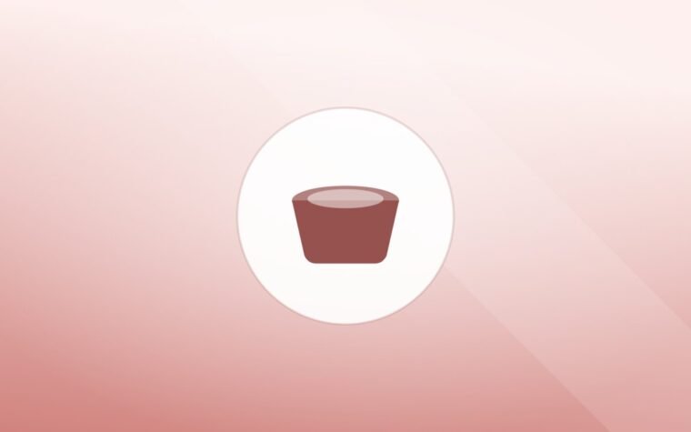 Illustration of a food bowl on a warm background