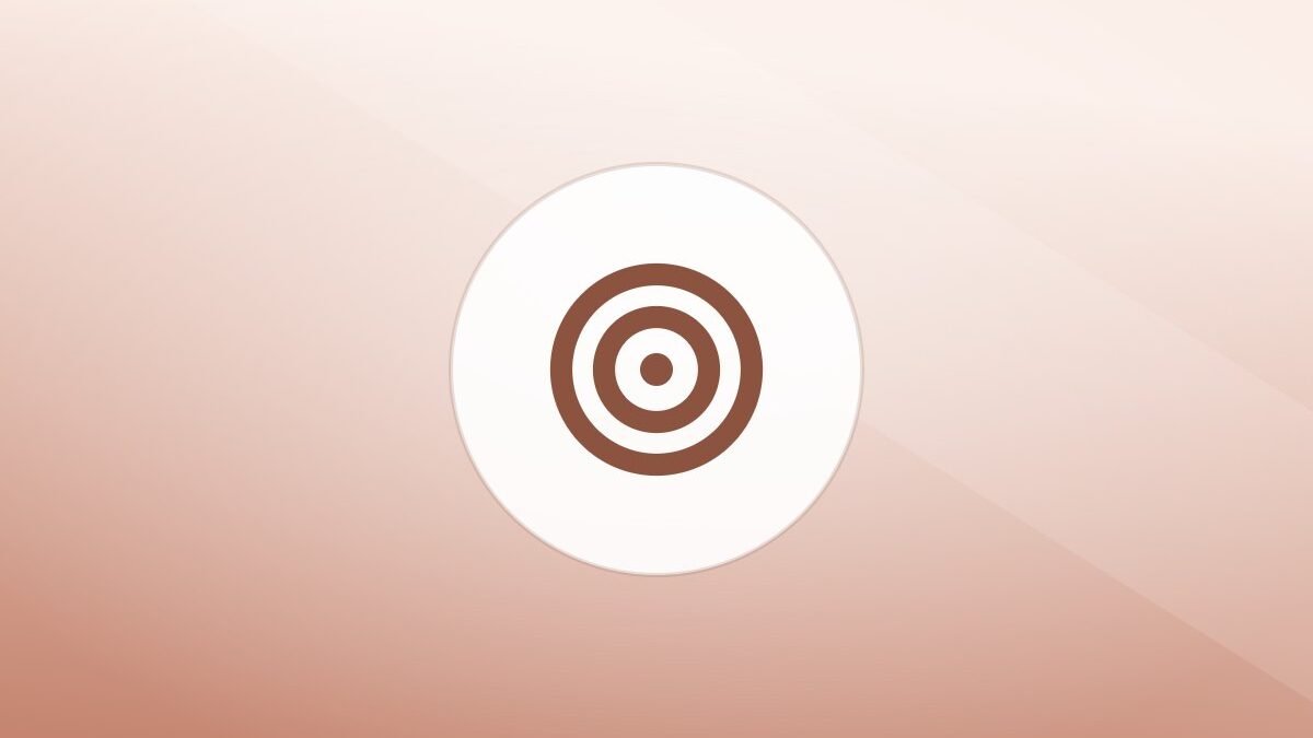 Illustration of a training target on a warm background