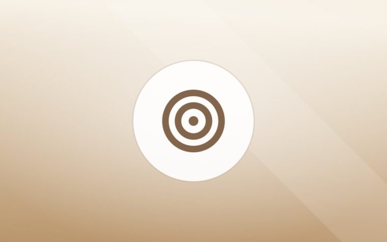 Illustration of a training target on a warm background