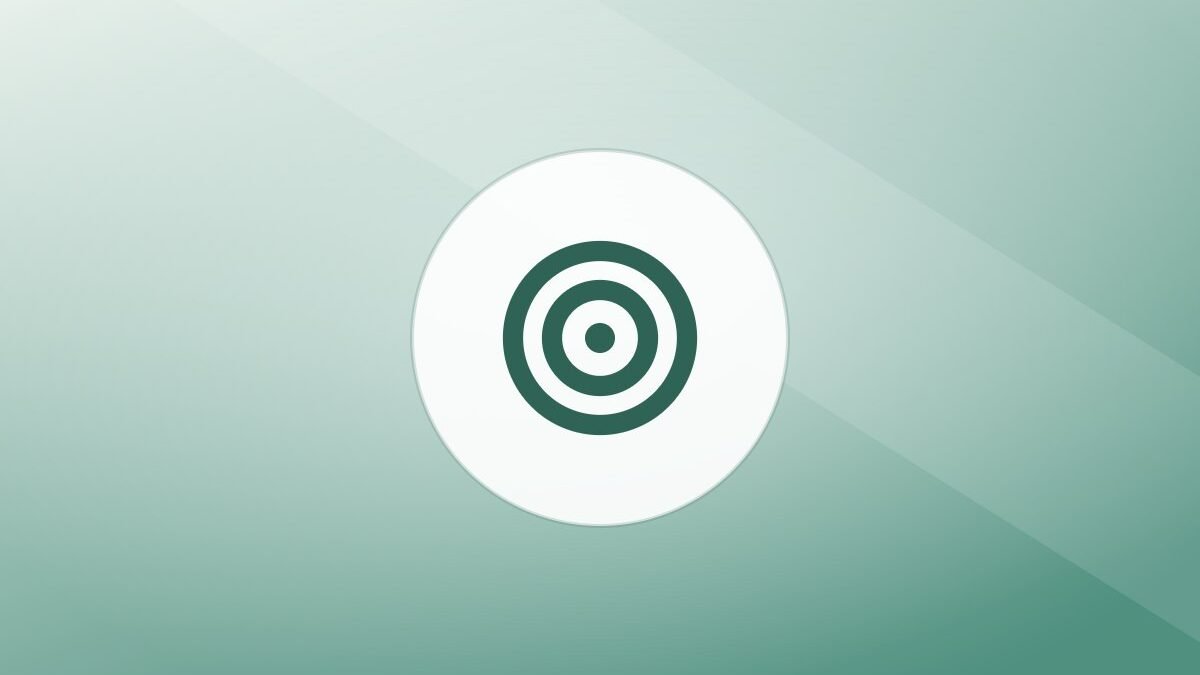 Illustration of a training target on a warm background