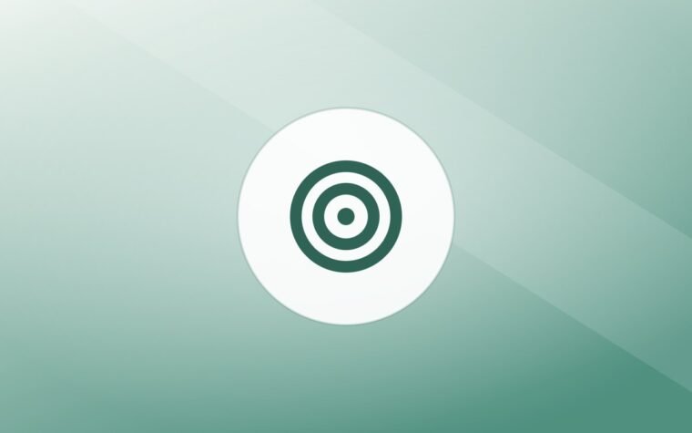 Illustration of a training target on a warm background