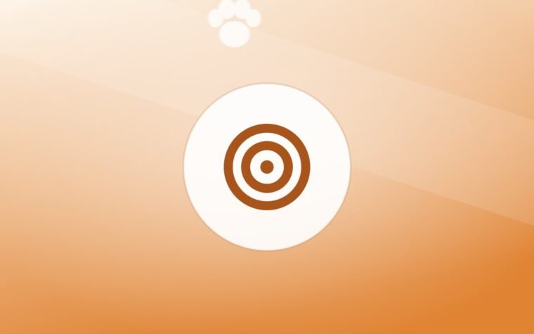 Illustration of a training target on a warm background