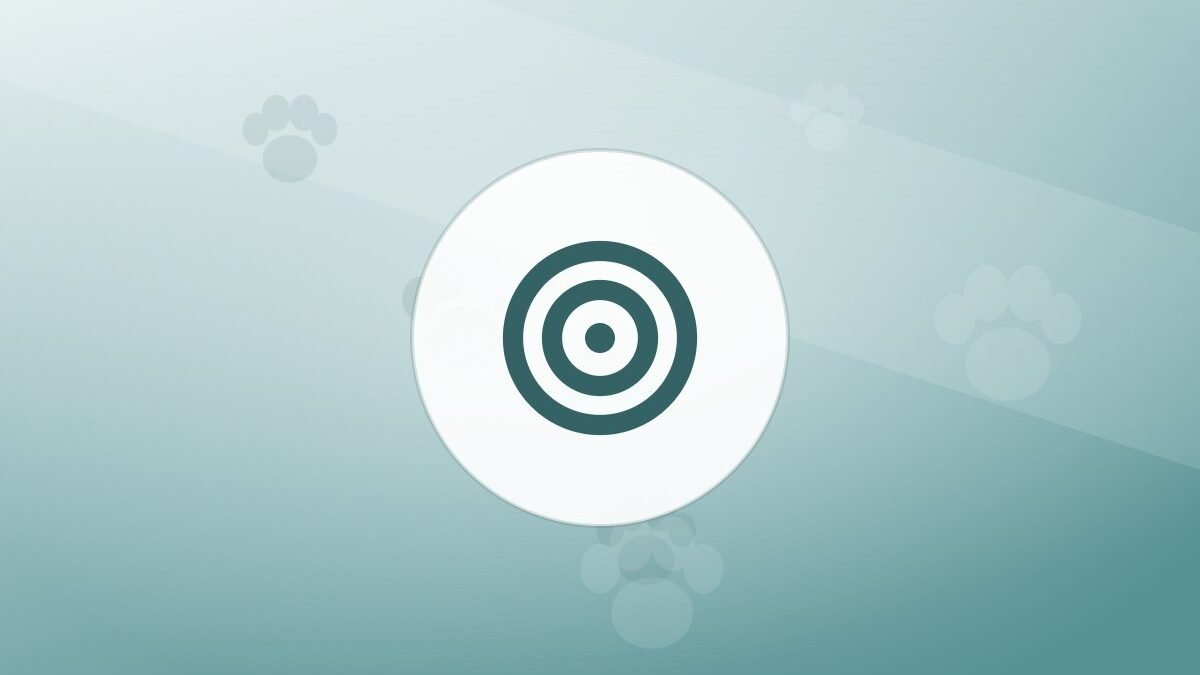 Illustration of a training target on a warm background