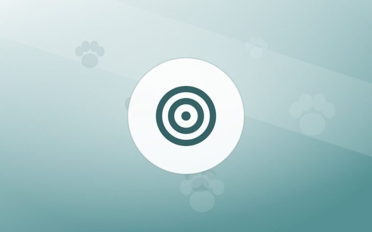 Illustration of a training target on a warm background
