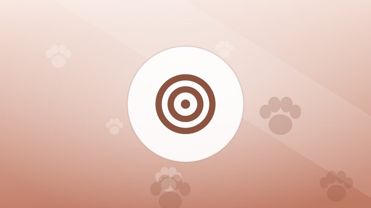 Illustration of a training target on a warm background