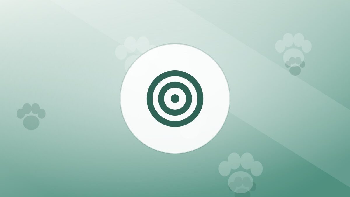 Illustration of a training target on a warm background