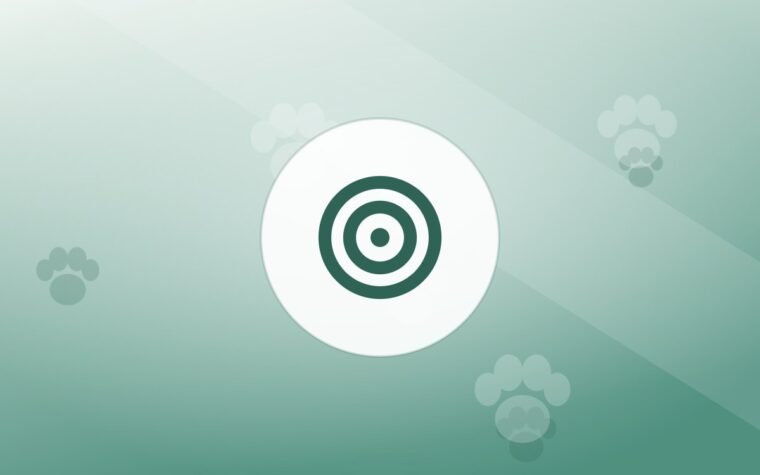 Illustration of a training target on a warm background