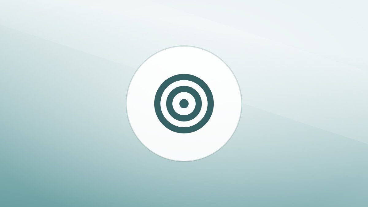 Illustration of a training target on a warm background