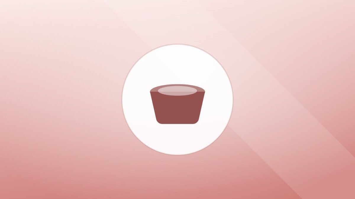 Illustration of a food bowl on a warm background