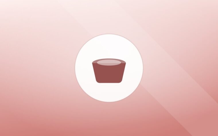 Illustration of a food bowl on a warm background