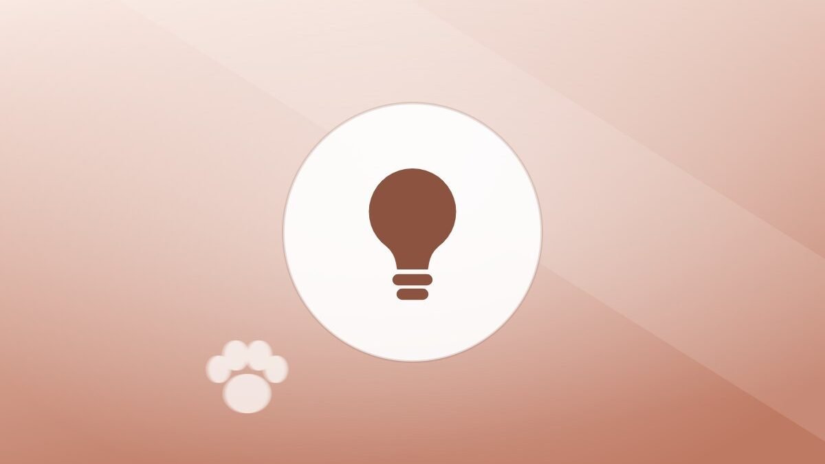 Illustration of a lightbulb on a warm background