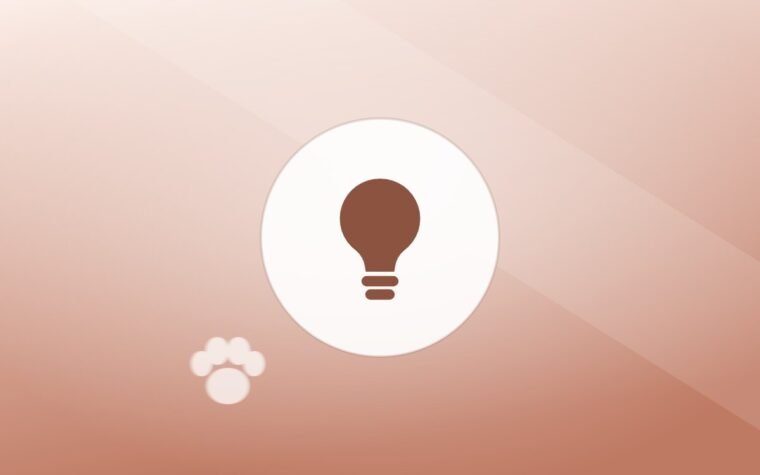 Illustration of a lightbulb on a warm background