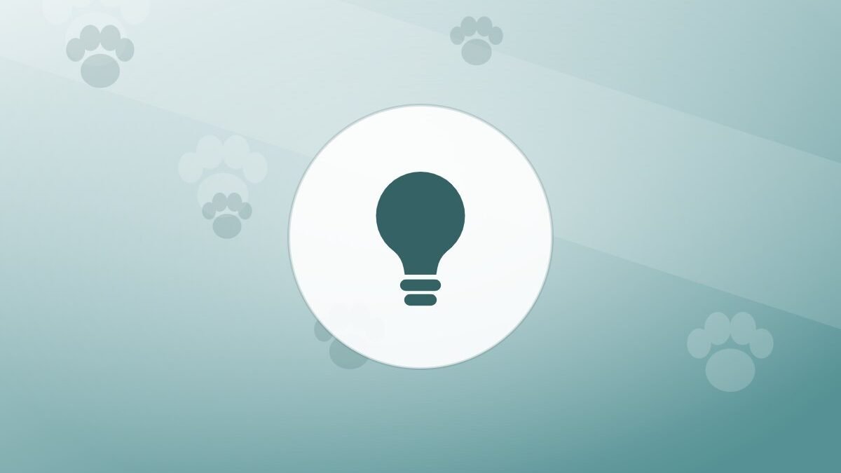 Illustration of a lightbulb on a warm background