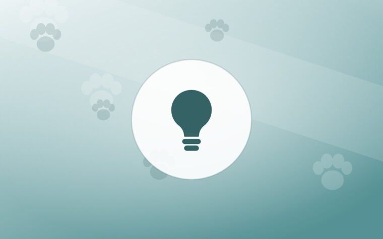 Illustration of a lightbulb on a warm background