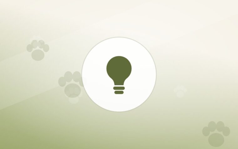 Illustration of a lightbulb on a warm background