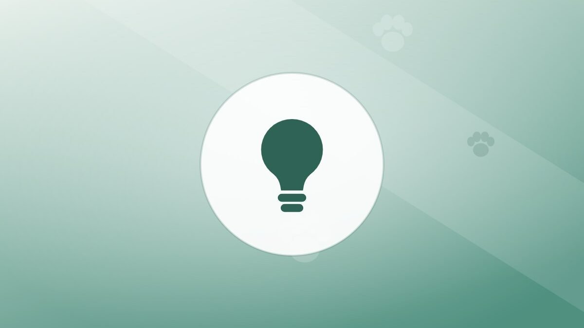 Illustration of a lightbulb on a warm background