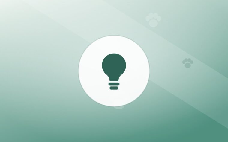Illustration of a lightbulb on a warm background