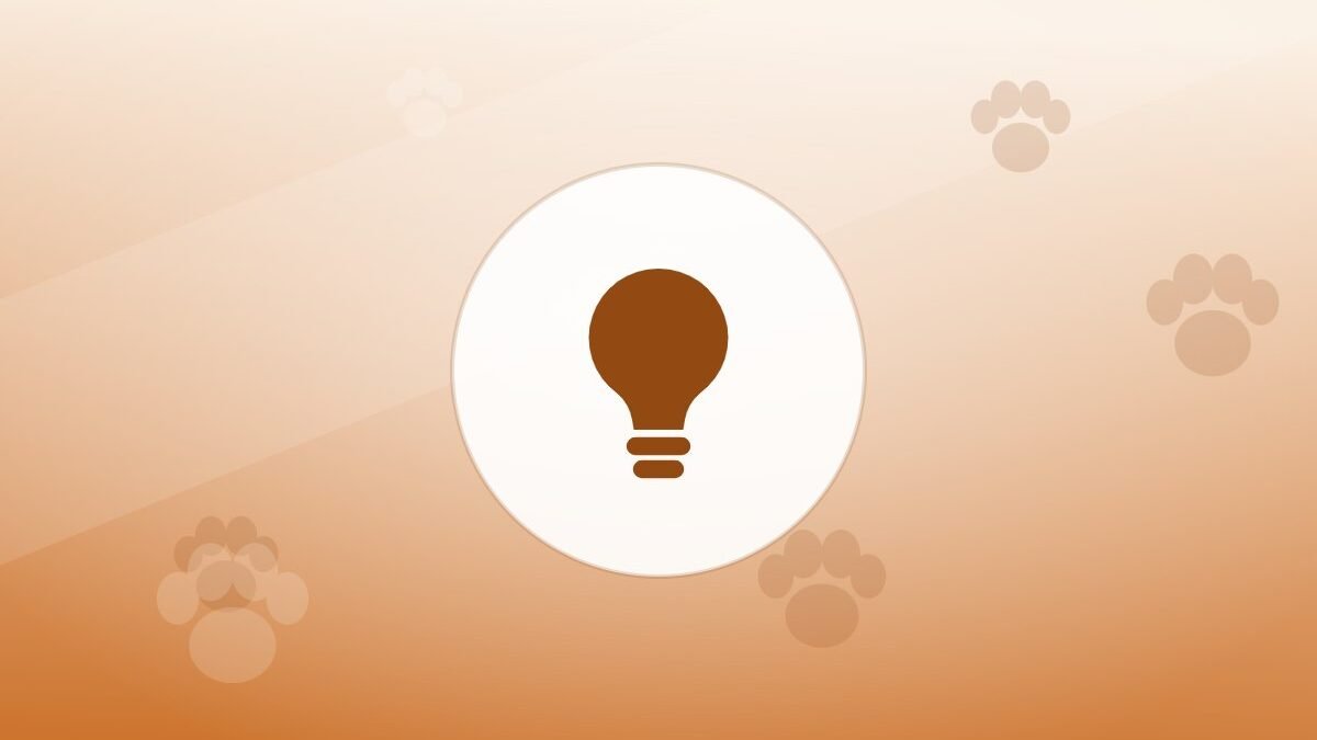 Illustration of a lightbulb on a warm background