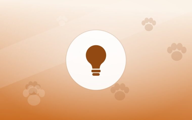 Illustration of a lightbulb on a warm background