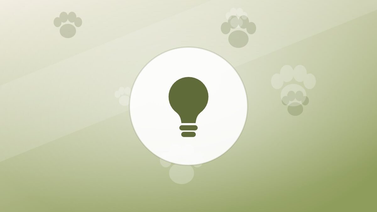 Illustration of a lightbulb on a warm background