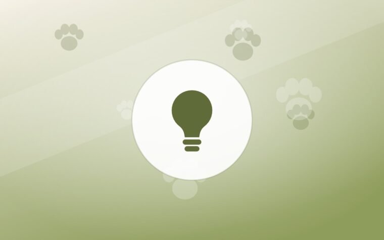 Illustration of a lightbulb on a warm background