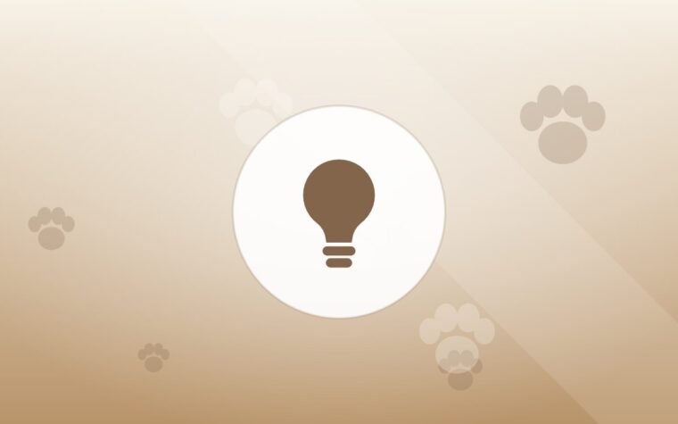 Illustration of a lightbulb on a warm background
