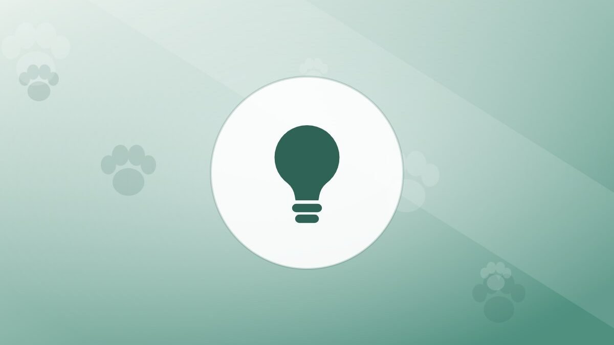 Illustration of a lightbulb on a warm background