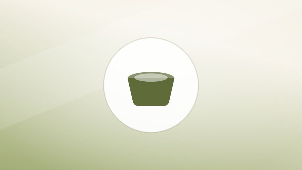 Illustration of a food bowl on a warm background